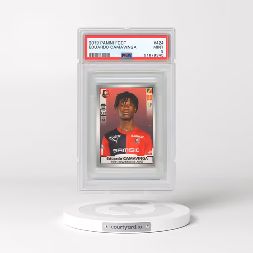 2019 Panini Foot #424 Eduardo Camavinga (PSA 9 MINT)