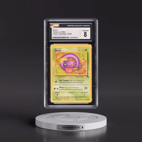 1999 Fossil #46/62 Ekans (CGC 8 NM-MT)