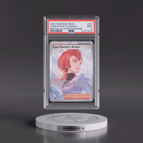2025 Pokémon Dri EN-Destined Rivals #237 Team Rocket's Ariana - Special Illustration Rare (PSA 9 MIN