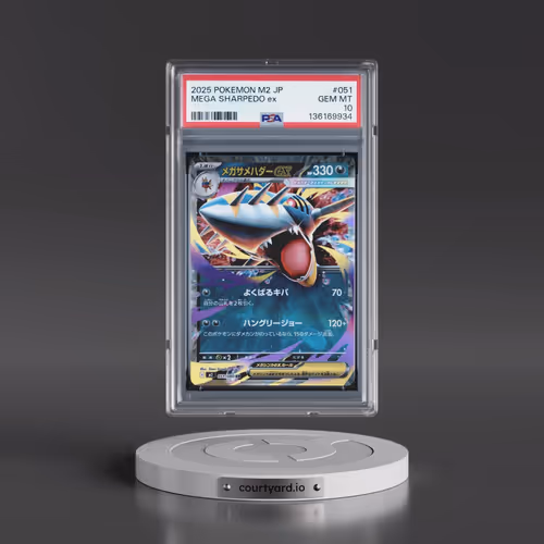 2025 Pokémon M2-Inferno X #051 Mega Sharpedo EX - Holo (PSA 10 GEM MINT)
