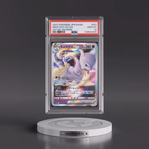 2022 Pokémon Sword & Shield Vstar Universe #051 Mewtwo Vstar (PSA 10 GEM MINT)