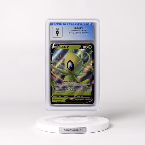 2020 Sword & Shield #001/202 Celebi V - Holo (CGC 9 MINT)