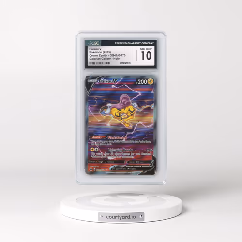 2023 Crown Zenith #GG41/GG70 Raikou V - Galarian Gallery Holo (CGC 10 GEM MINT)