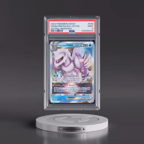 2022 Pokémon Sword & Shield Astral Radiance #040 Origin Forme Palkia Vstar (PSA 9 MINT)