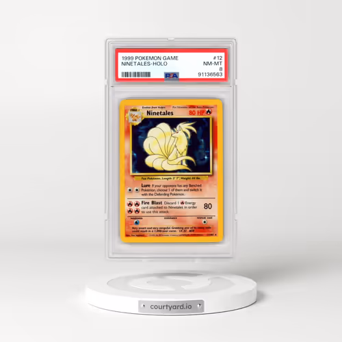 1999 Pokémon Game #12 Ninetales - Holo (PSA 8 NM-MT)