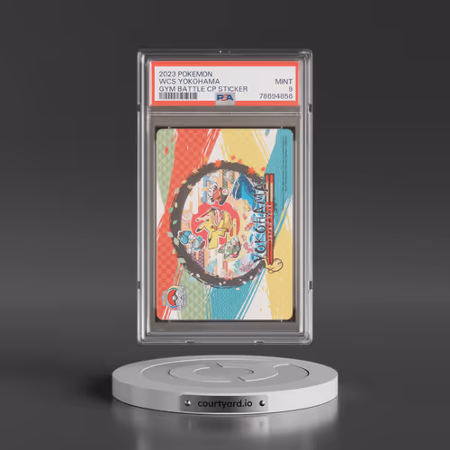 2023 Pokémon Gym Battle Campaign Sticker Wcs Yokohama (PSA 9 MINT)