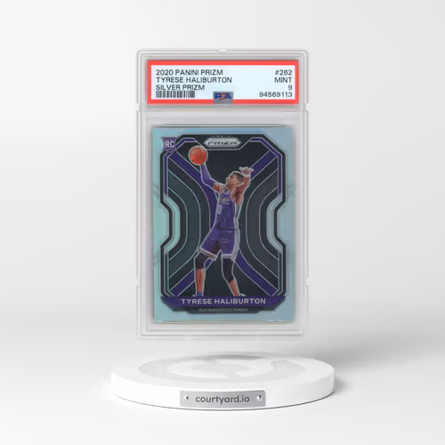 2020 Panini Prizm #262 Tyrese Haliburton - Silver Prizm (PSA 9 MINT)