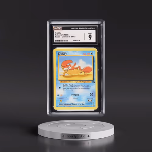 1999 Fossil #51/62 Krabby (CGC 9 MINT)