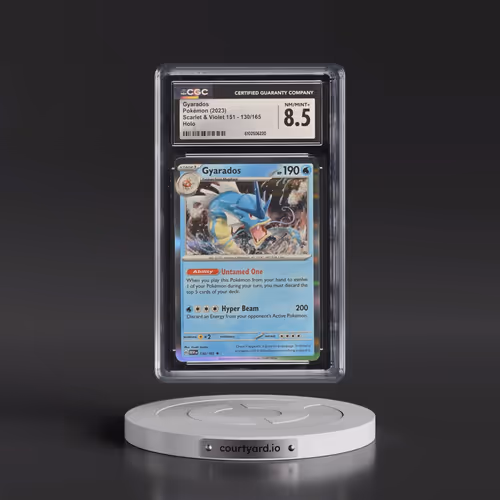 2023 Scarlet & Violet 151 - MEW EN #130/165 Gyarados - Holo (CGC 8.5 NM-MT+)