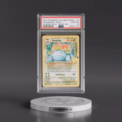 2021 Pokémon Celebrations Classic Collection #15 Venusaur - Holo (PSA 10 GEM MINT)