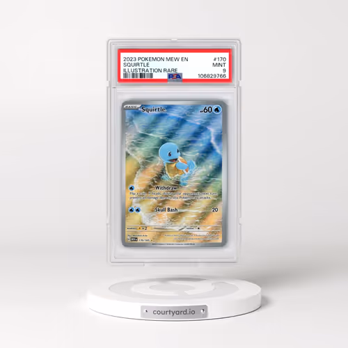 2023 Pokémon Mew EN-151 #170 Squirtle - Illustration Rare (PSA 9 MINT)