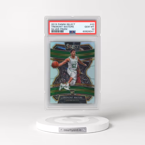 2019 Panini Select #43 Tremont Waters - Silver Prizm (PSA 10 GEM MINT)