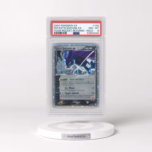 2004 Pokémon EX Team Rocket Returns #105 Rocket's Suicune EX - Holo Holo (PSA 8 NM-MT)