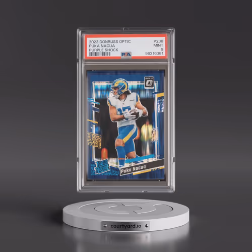 2023 Panini Donruss Optic #238 Puka Nacua - Purple Shock (PSA 9 MINT)