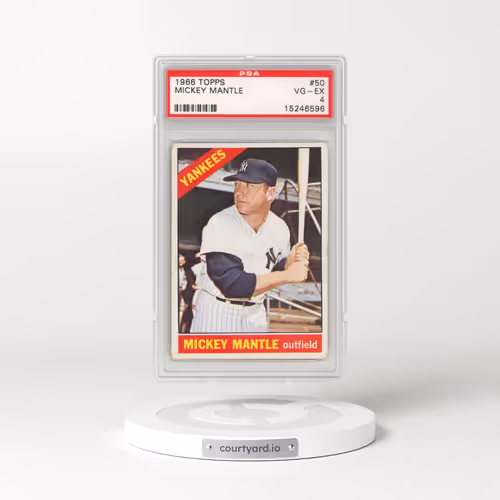 1966 Topps #50 Mickey Mantle (PSA 4 VG-EX)
