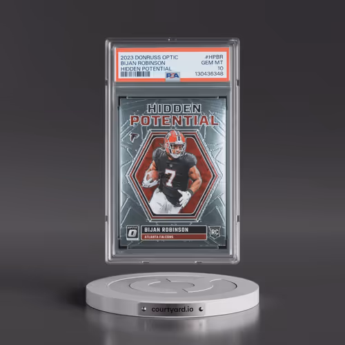 2023 Panini Donruss Optic Hidden Potential #HPBR Bijan Robinson (PSA 10 GEM MINT)