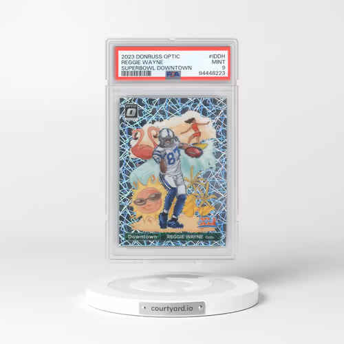 2023 Panini Donruss Optic Super Bowl Downtown #IDDH Reggie Wayne (PSA 9 MINT)