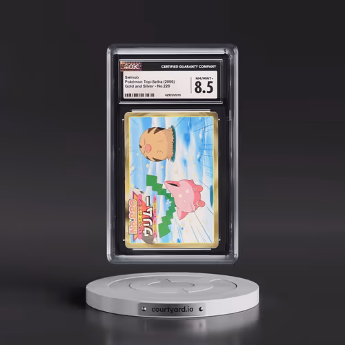 2000 Gold and Silver (Black Glossy Back) #220 Swinub (CGC 8.5 NM-MT+)