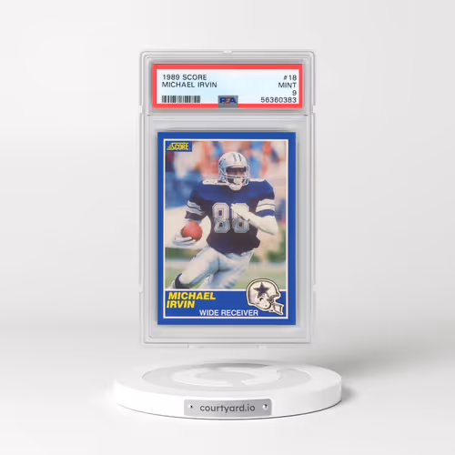1989 Score #18 Michael Irvin (PSA 9 MINT)