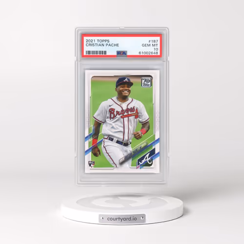 2021 Topps #187 Cristian Pache (PSA 10 GEM MINT)