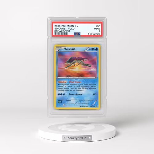 2016 Pokémon XY Breakpoint #30 Suicune - Holo (PSA 9 MINT)