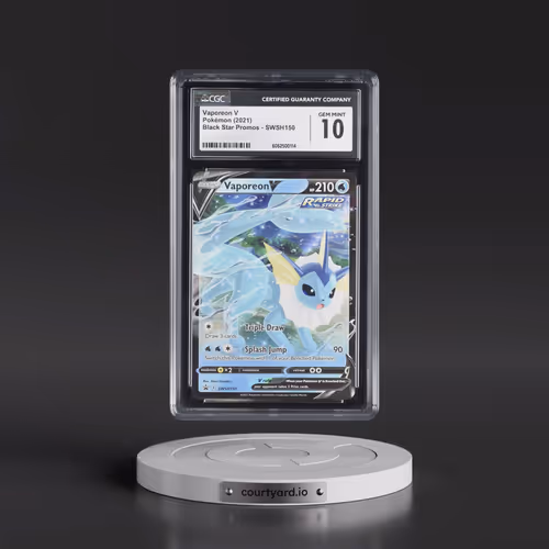 2017 Black Star Promos - Sword & Shield #SWSH150 Vaporeon V - Holo (CGC 10 GEM MINT)