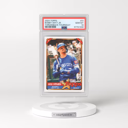 2024 Topps Throwback Thursday #91 Bobby Witt Jr. (PSA 10 GEM MINT)