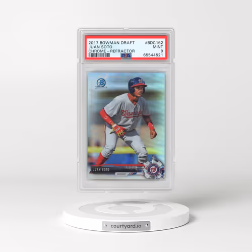 2017 Bowman Draft #BDC162 Juan Soto - Chrome-Refractor (PSA 9 MINT)