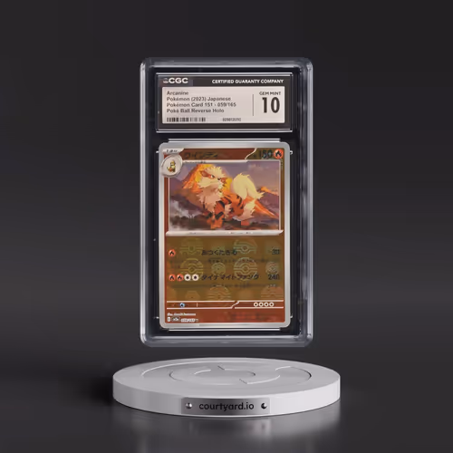 2023 Pokémon Card 151 #059/165 Arcanine - Reverse Holo Poke Ball (CGC 10 GEM MINT)