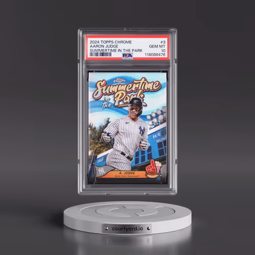 2024 Topps Chrome Summertime in the Park #3 Aaron Judge (PSA 10 GEM MINT)