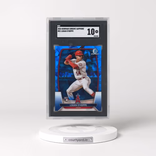2023 Bowman Chrome Sapphire #51 Logan O'Hoppe (SGC 10 GEM MINT)