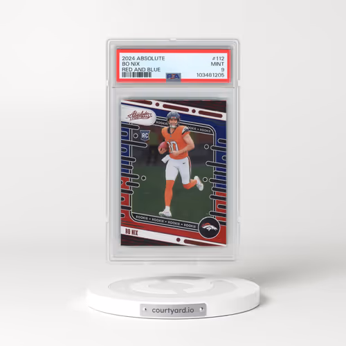 2024 Panini Absolute #112 Bo Nix - Red and Blue (PSA 9 MINT)