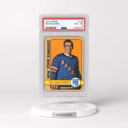 1972 Topps #165 Ed Giacomin (PSA 8 NM-MT)
