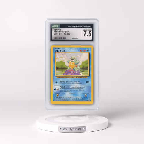 1999 Base Set #63/102 Squirtle (CGC 7.5 NM+)