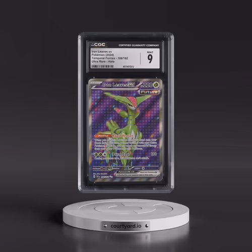 2023 Temporal Forces - TEF EN #186/162 Iron Leaves ex - Ultra Rare Holo (CGC 9 MINT)