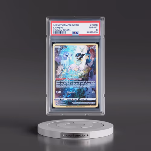 2023 Pokémon Sword and Shield Crown Zenith #GG10 Mew - Full Art (PSA 8 NM-MT)