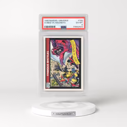 1990 Marvel Universe #100 X-Men vs. Magneto (PSA 6 EX-MT)