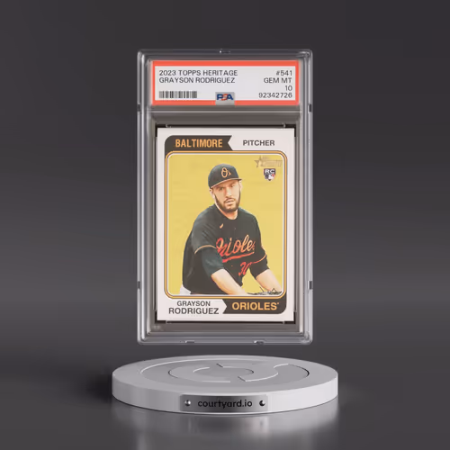 2023 Topps Heritage #541 Grayson Rodriguez (PSA 10 GEM MINT)