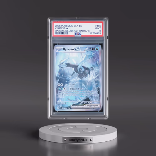 2025 Pokémon Blk EN-Black Bolt #165 Kyurem EX - Holo Special Illustration Rare (PSA 9 MINT)