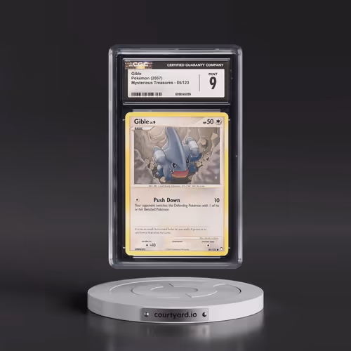 2007 Mysterious Treasures #85/123 Gible (CGC 9 MINT)