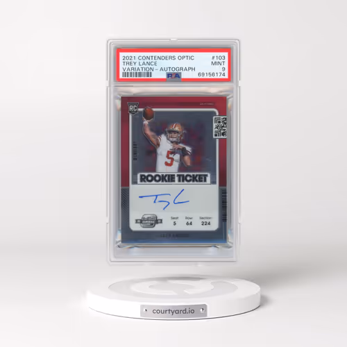 2021 Panini Contenders Optic #103 Trey Lance Variation-Autograph