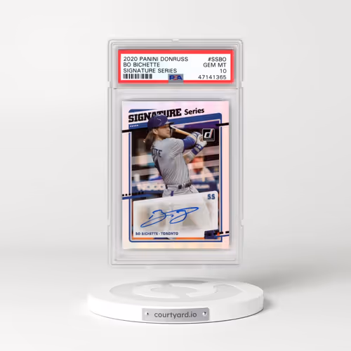 2020 Panini Donruss Signature Series #SSBO Bo Bichette (PSA 10 GEM MINT)