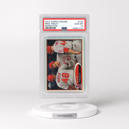 2012 Topps Chrome #144 Mike Trout - Refractor (PSA 10 GEM MINT)