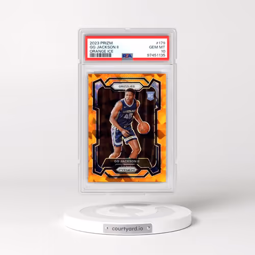 2023 Panini Prizm #179 GG Jackson II - Orange Ice (PSA 10 GEM MINT)