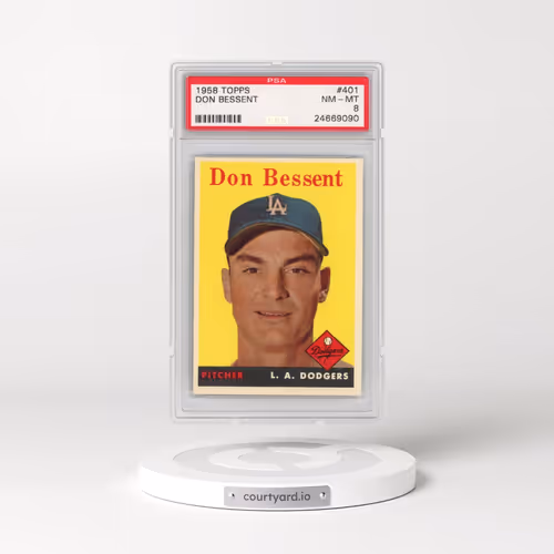 1958 Topps #401 Don Bessent (PSA 8 NM-MT)