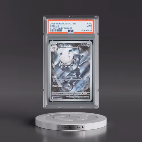 2025 Pokémon Meg EN-Mega Evolution #150 Steelix - Illustration Rare (PSA 9 MINT)