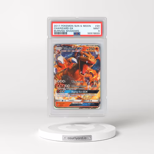 2017 Pokémon Sun & Moon Burning Shadows #20 Charizard GX - Holo (PSA 9 MINT)