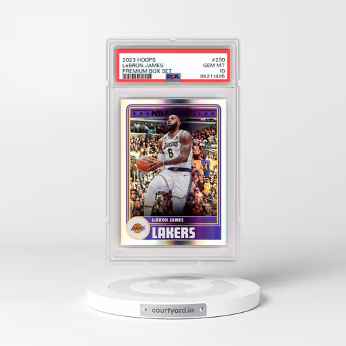2023 Panini NBA Hoops #290 LeBron James - Premium Box Set (PSA 10 GEM MINT)