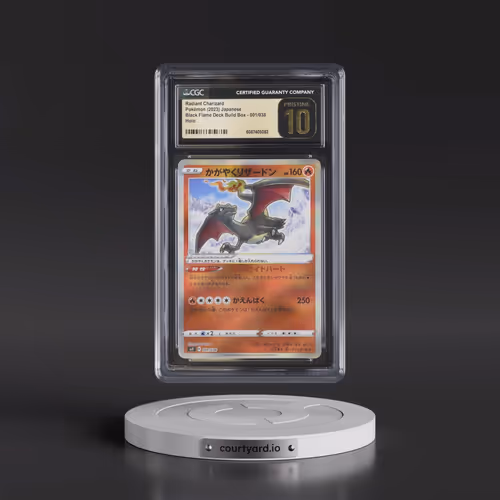 2023 Ruler of the Black Flame Deck Build Box #001/038 Radiant Charizard - Holo (CGC 10 PRISTINE)