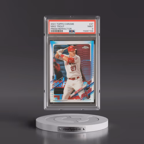 2021 Topps Chrome #27 Mike Trout - Prism Refractor (PSA 9 MINT)